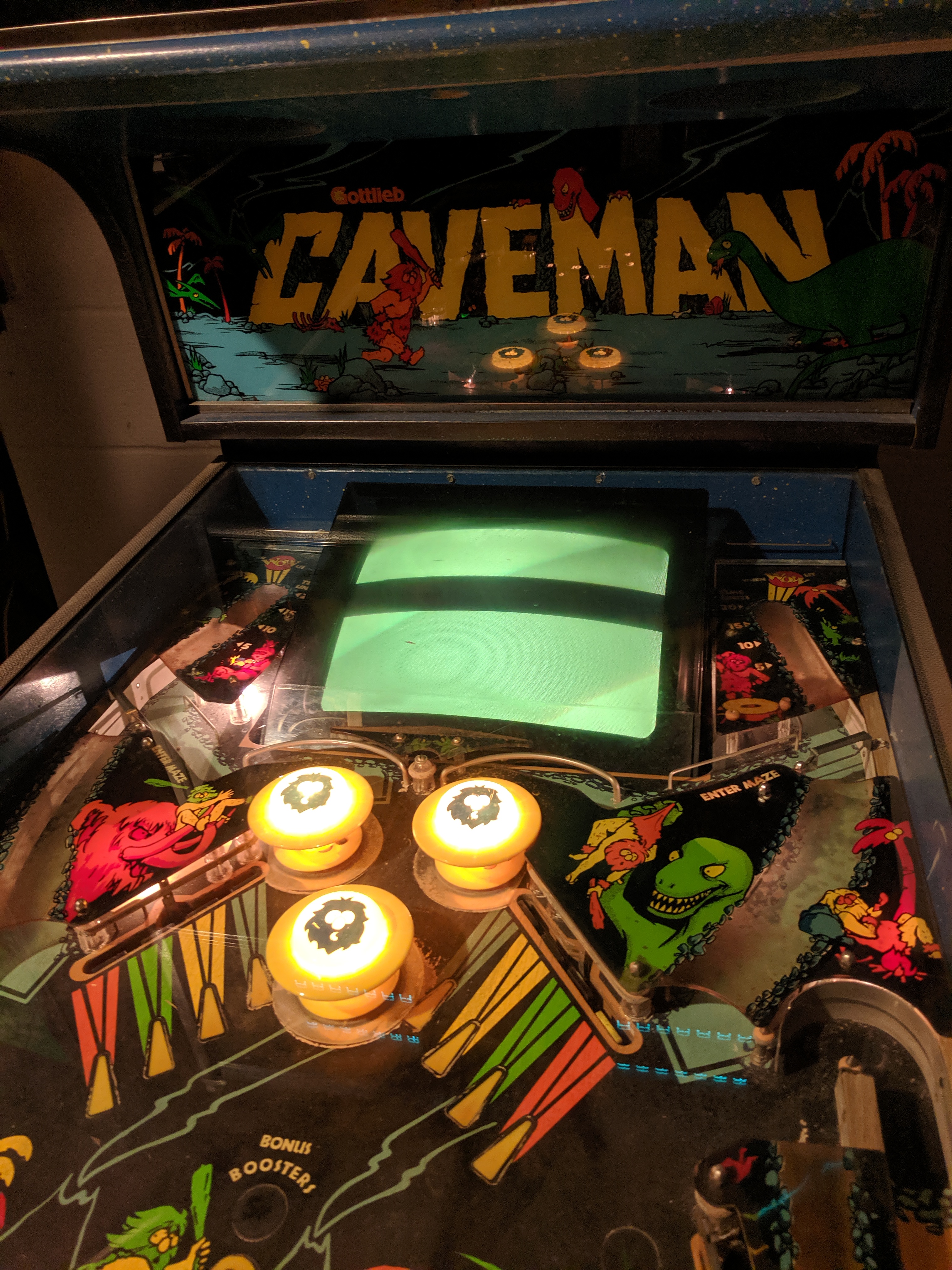 caveman pinball machine