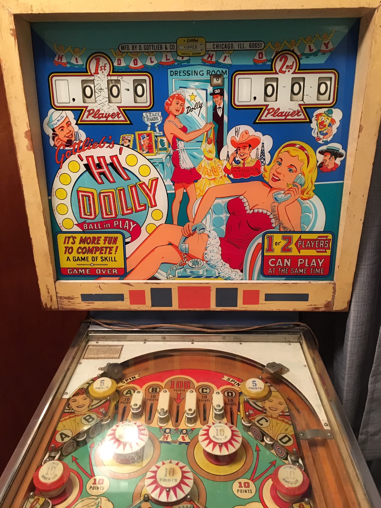 Hi Dolly 20190515 pinball machine