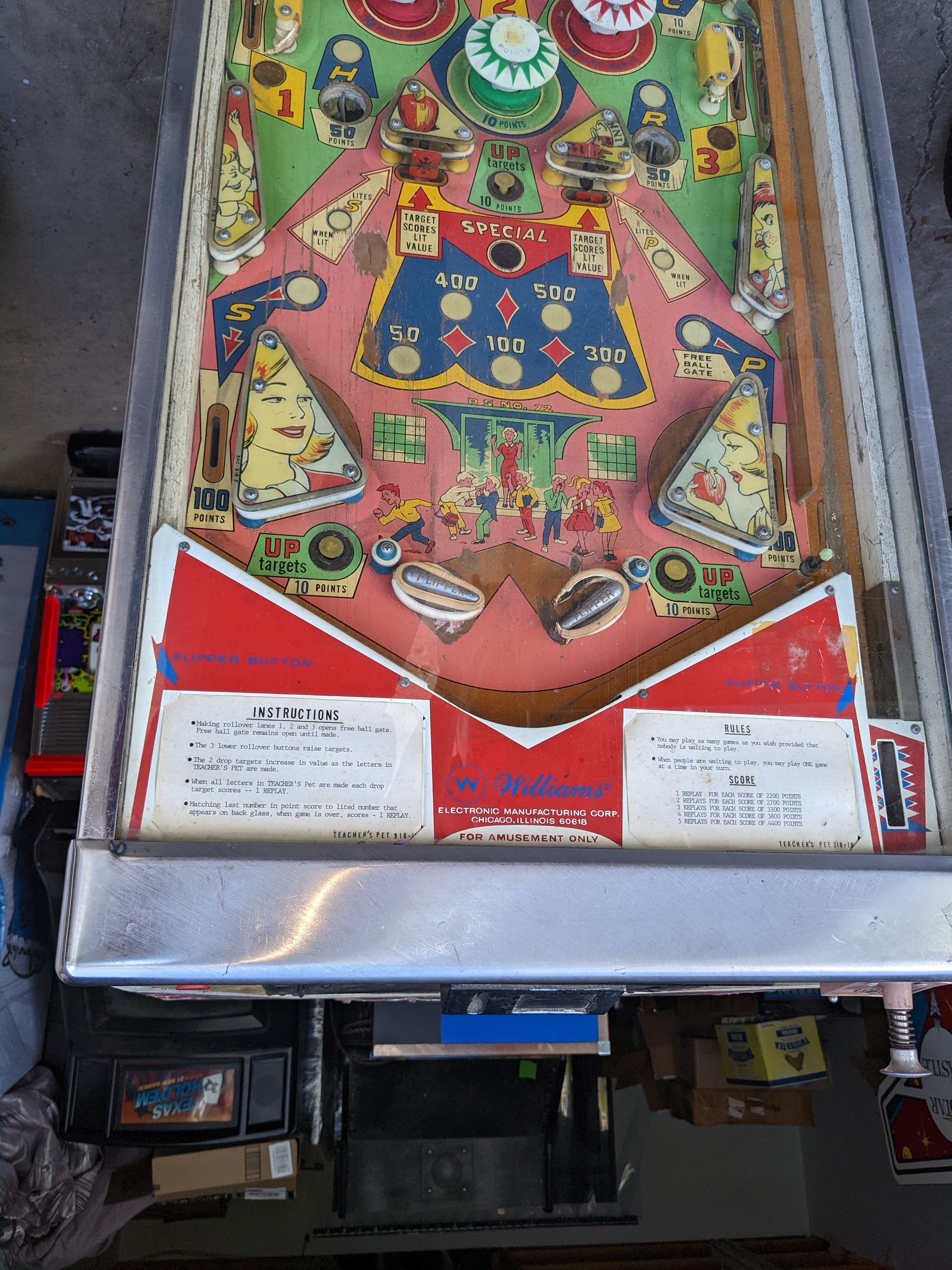 Teachers Pet 20220513 pinball machine